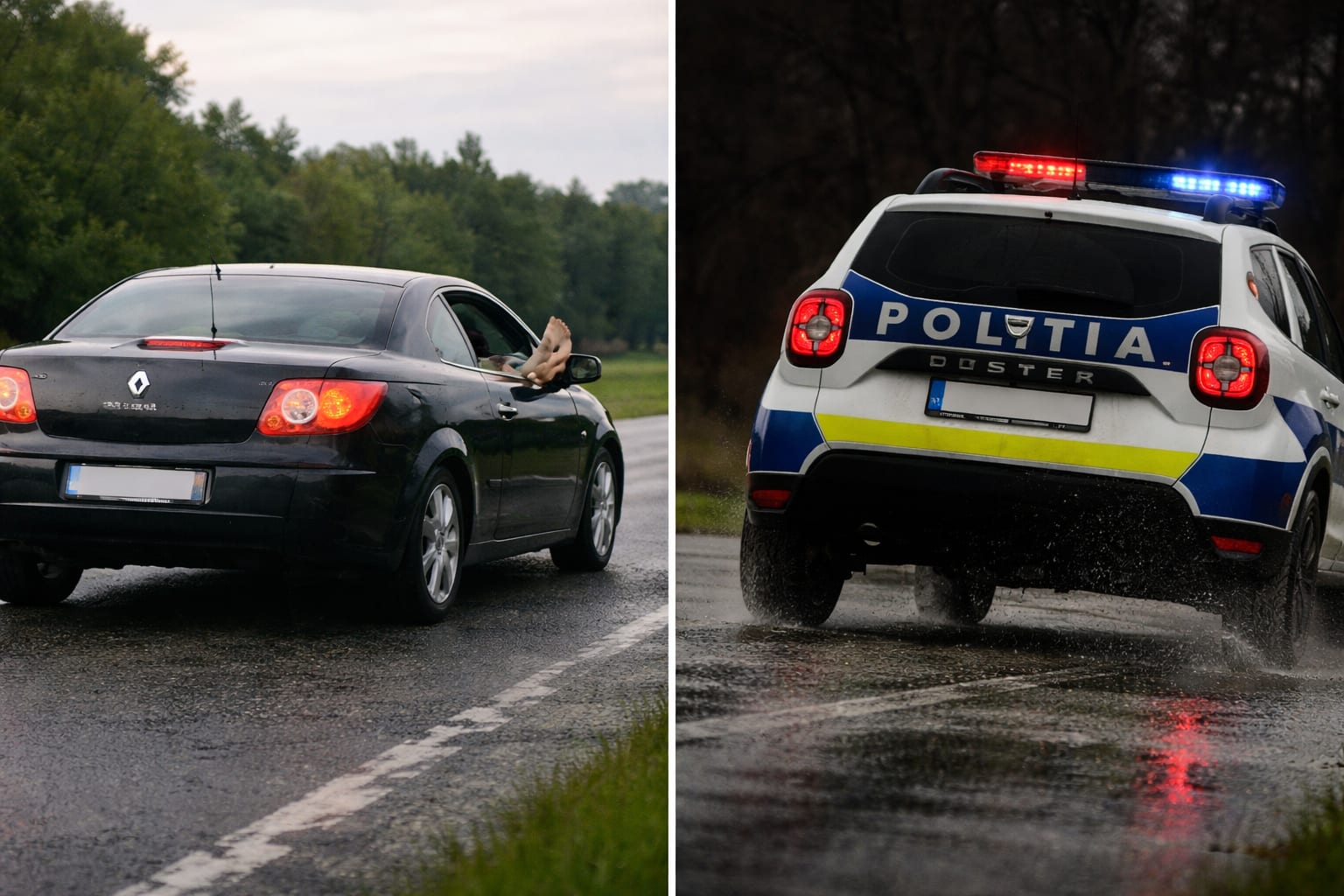 Picioarele pe bord sau pe geam pot provoca fracturi grave la declanșarea airbagului