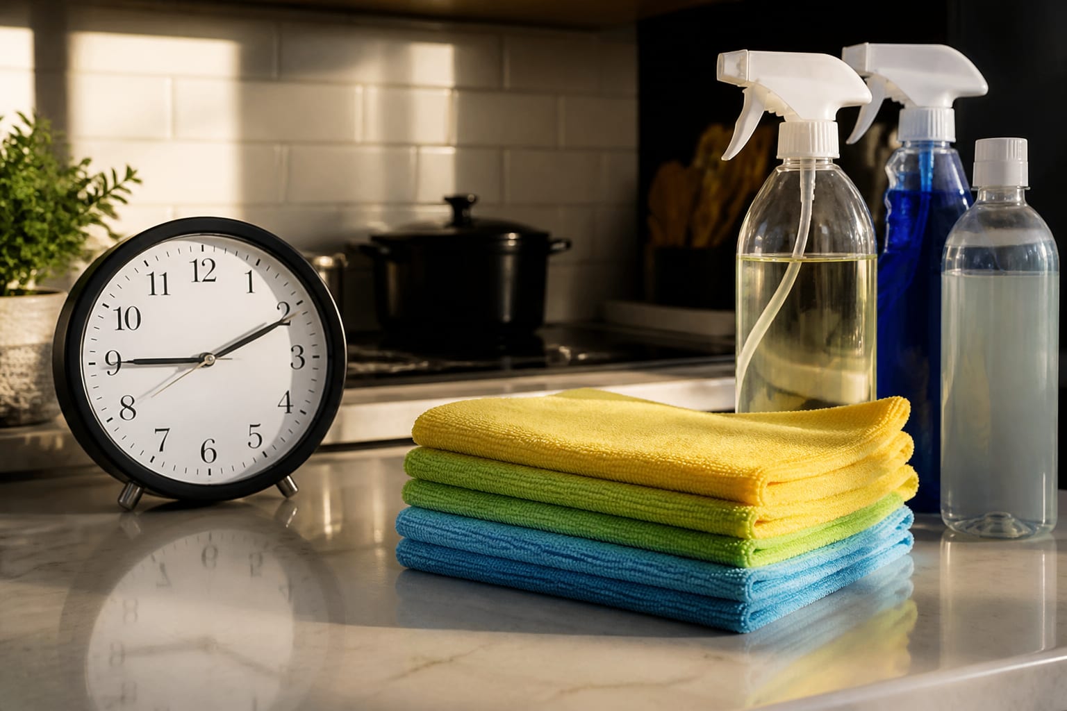 Cum poți curăța zonele esențiale dintr-un apartament de 55 mp în doar 12 minute pe seară