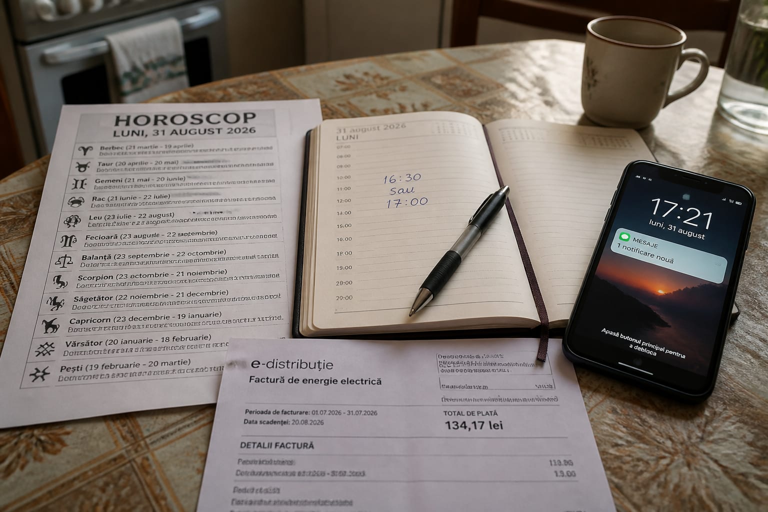Horoscop pentru 31 august 2026: ziua cere decizii clare pentru Leu și Fecioară